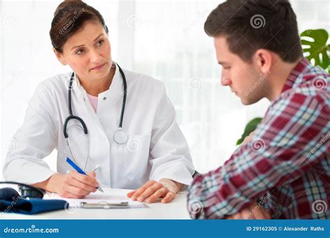doctor talking  patient royalty  stock photo image