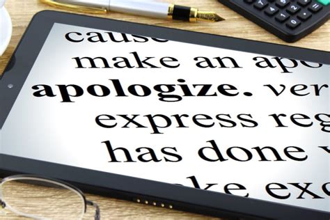 apologize   charge creative commons tablet dictionary image