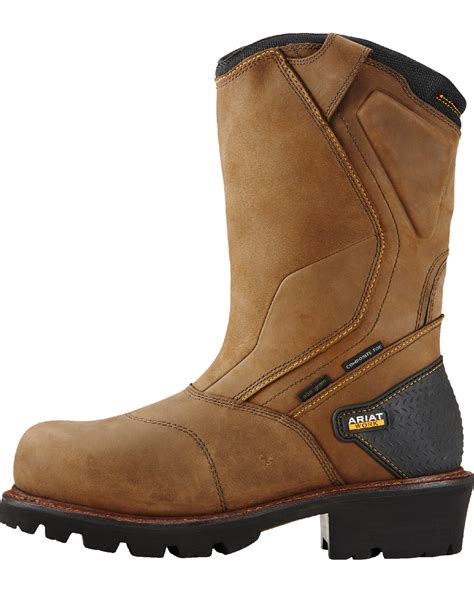 ariat mens powerline composite toe insulated waterproof work boots boot barn