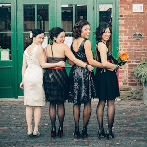 These Bridesmaids Each Chose Different Dresses But Wore Some Of The