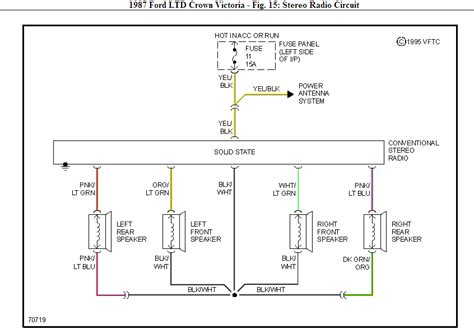 wiring diagram    crown victorias stock stereo system