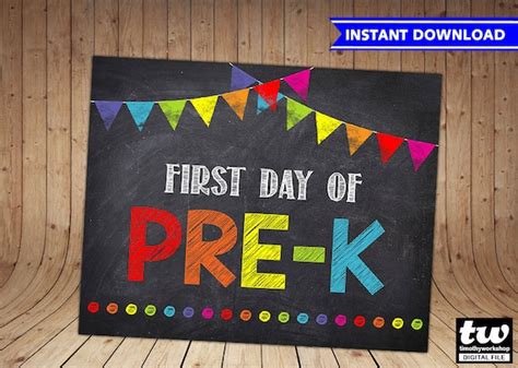day  pre  sign instant   day  school