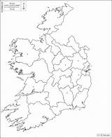 Ireland Map Outline Counties Blank Cities Printable Irland Worksheet Maps Main Base Template sketch template
