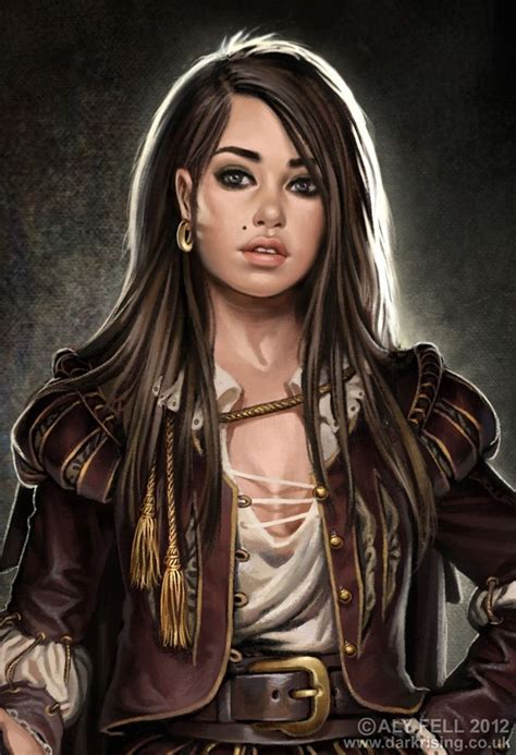 Pirate Character Portraits Female Characters Fantasy