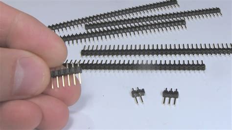 pin headers soldering cutting  male  female