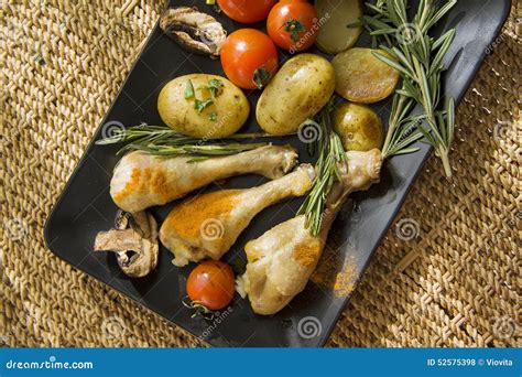 greek chicken   stock photo image  baked