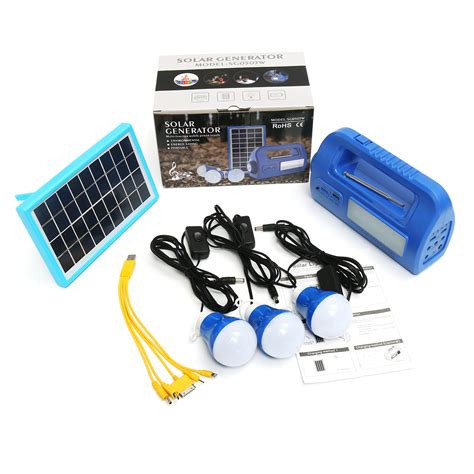solar panel lighting kit solar home dc system kit usb solar charger   bulbs