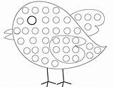 Dot Coloring Pages Do Marker Polka Printable Color Getcolorings Bird Getdrawings Colorin Colorings sketch template