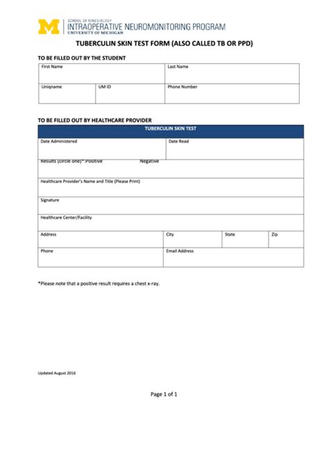 top  tb test form templates      format