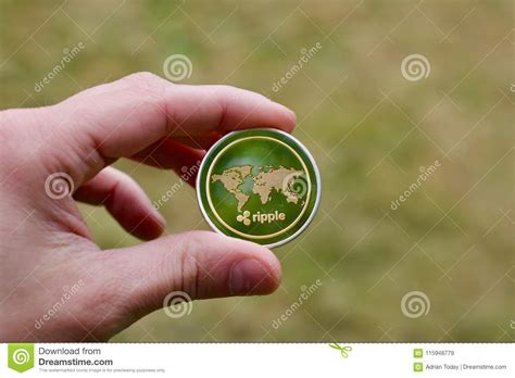 ripple coin outdoor stock image image   virtual