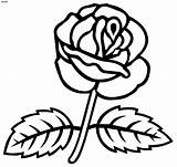 Rose Coloring Pages Roses Flower Flowers Book Kids Colouring Color Clipart Printable Print Cliparts Gif Clip Tea Top Pi Line sketch template