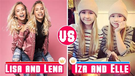 iza and elle vs lisa and lena with names musical ly battle best