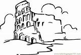 Colosseum Coloring Clouds Pages Color Getcolorings Astonishing Printable sketch template