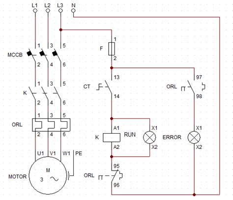 wire start stop diagram  motor control circuits