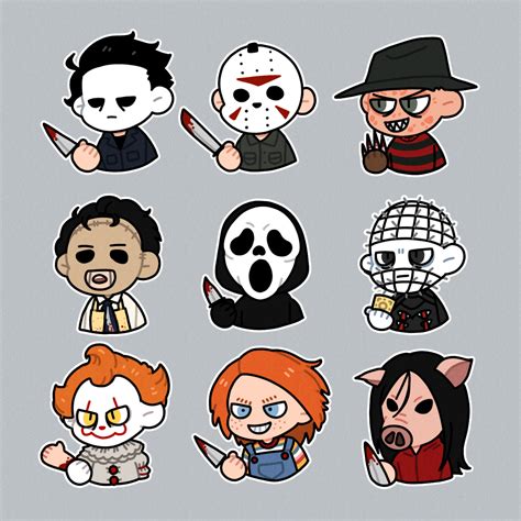 Horror Movie Characters Art Board Print Ubicaciondepersonas Cdmx Gob Mx