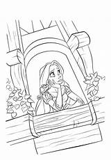 Rapunzel Tower Coloring Pages Color Drawing Getcolorings sketch template