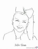Jojo Siwa Coloring Pages Colouring Dance Printable Print Kids Sheets Color Bettercoloring Template sketch template