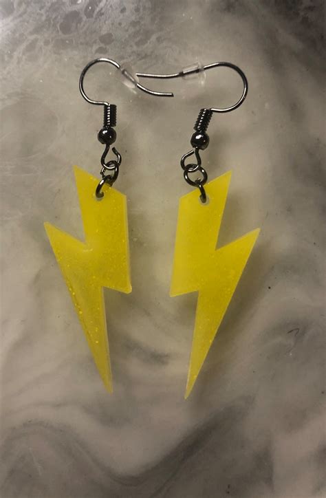 classic lightning bolt earrings etsy