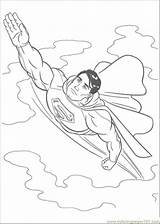 Superman Coloring Cartoon Popular Pages sketch template