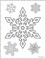 Snowflakes Christmas Coloring Pages Printable Easy Snowflake They Kids Solidified Generally Arrive Precious Tumble Stones Shapes Sizes Sky Ice During sketch template