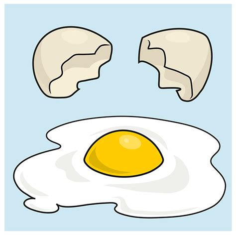 draw  fried egg  easy drawing tutorial