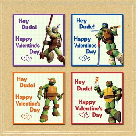teenage mutant ninja turtle valentines day card tmnt valentines
