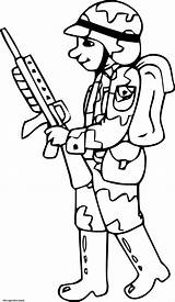 Fusil Militaire Precision Soldat sketch template