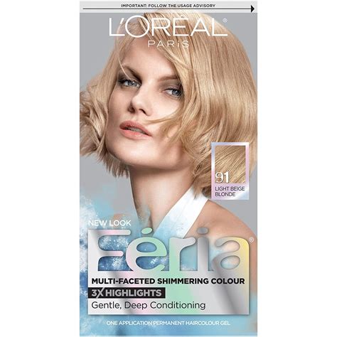 loreal paris feria multi faceted shimmering permanent hair color champagne cocktail light