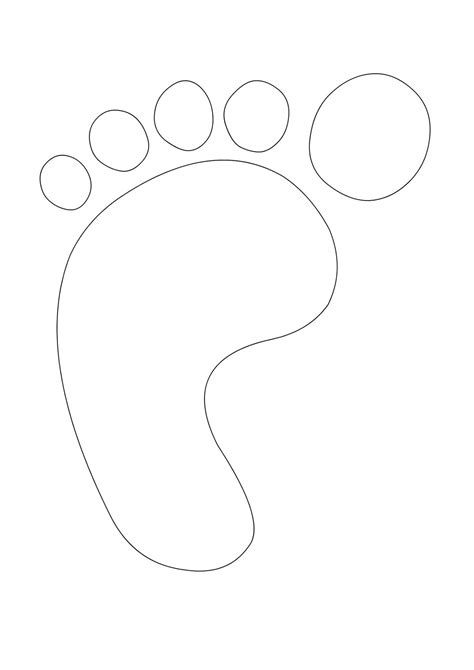 footprint templates printable clipart