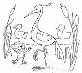Coloring Stork Pages Print Coloringtop sketch template