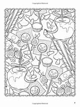 Coloring Pages Dover Halloween Books Colouring Adult Food Book Color Mandalas Choose Board sketch template