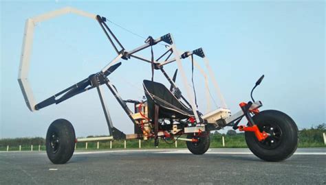 electric paraglider trike worlds lightest built  frogworks