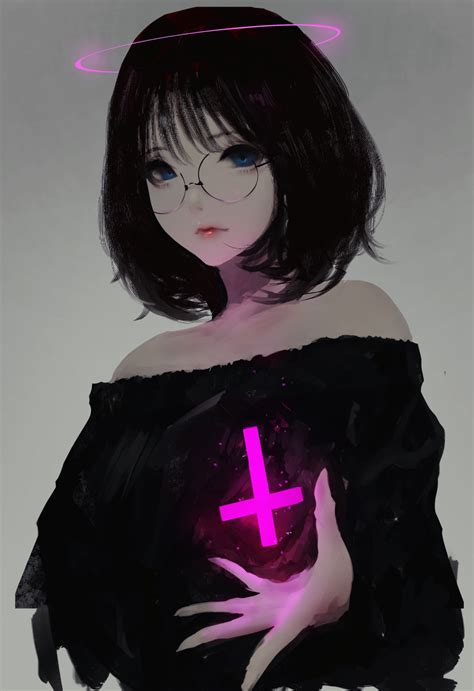 anime girl with glasses pfp maxipx