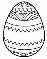 Egg Easter Coloring Plain Pages Printable Getcolorings Templates Print Shape Template sketch template