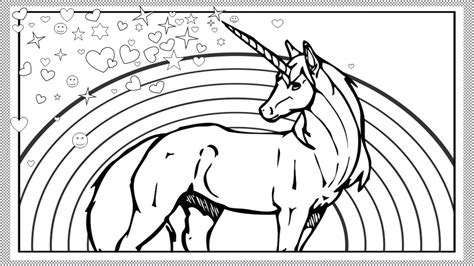 mindful unicorn coloring   adults  kitschig