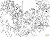Jesus Coloring Birth Pages Shepherds Drawing Christmas Knocking Shepherd Door Manger Printable Good Christ Adoration Nativity Angel Announcing Color Sheets sketch template
