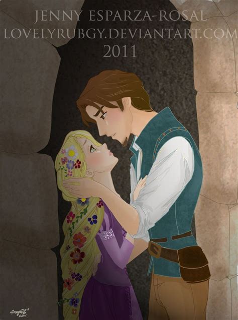 Flynn And Rapunzel Disney Kiss Disney Fan Art Rapunzel