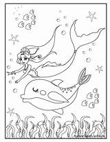 Meerjungfrau Malvorlage Malvorlagen Dolphin Meerjungfrauen Delfin Seite Verbnow Herunterladen Freund Dolphins sketch template