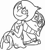 Coloring Pages Joy Sadness Wecoloringpage sketch template