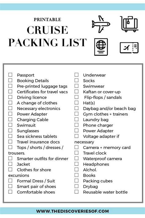 pack   cruise  ultimate cruise packing list