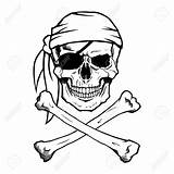 Pirate Skull Crossbones Jolly Roger Drawing Drawings Simple Illustration Skeleton Clipart Tattoo Stock Vector Sketch Tattoos Depositphotos Coloring Pirates Skulls sketch template