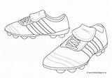 Colouring Football Boots Pages Soccer Pair Activityvillage Village Activity Explore sketch template