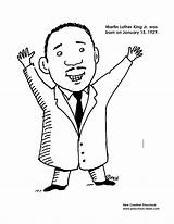 Luther Martin King Coloring Jr Pages Mlk Dr Printable Printables Drawing Worksheets Lil Wayne Kindergarten Print Preschool Kids Color Getcolorings sketch template