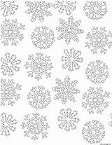 Neige Coloriage Flocon Mandala Dessin Snowflakes Imprimer Adults Imprimé sketch template