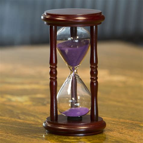 Cherry Hourglass With Purple Sand 5 Minute Hourglass Sand Timer