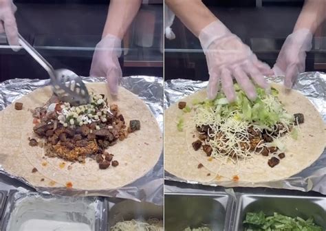 tiktoker  viral  ordering chipotles biggest burrito