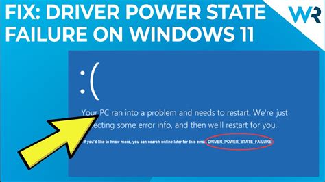 fix driver power state failure error  windows