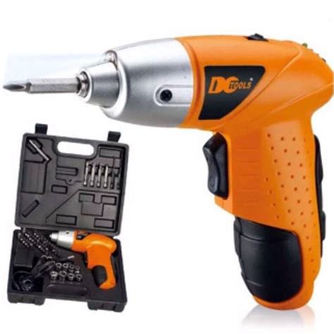 mini portable electric drill cordless screwdriver pcs tools orange lazada ph
