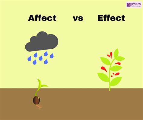 difference  affect effect  examples affect  effect