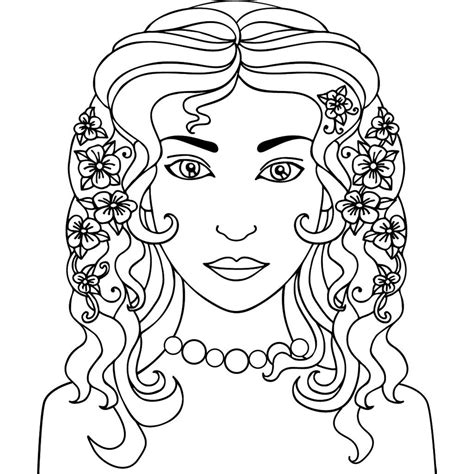 womans face colouring picture coloring apps adult coloring colouring